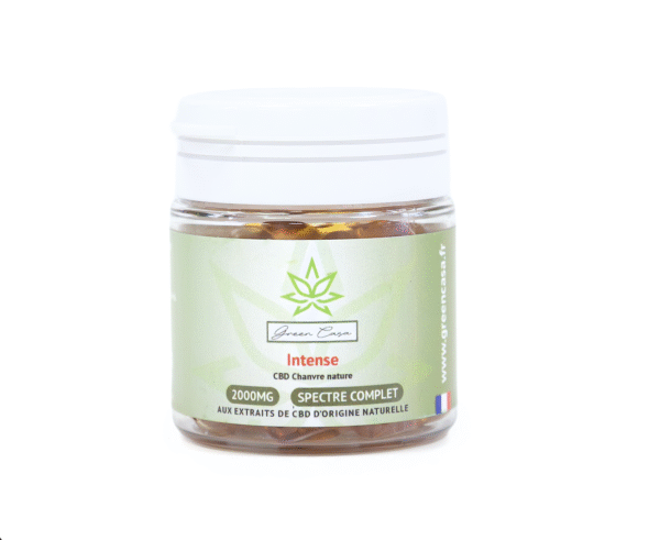 int2kg Gélules CBD liquides Intense spectre complet 2000mg